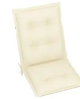 Sedáky Podušky na zahradní židle 6 ks Dekorhome Bílá / červená