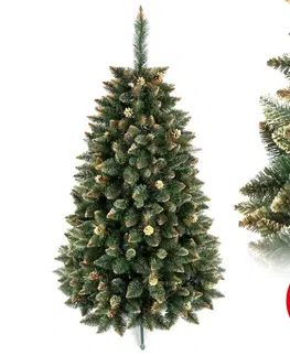 Vánoční dekorace  Vánoční stromek GOLD 90 cm borovice 