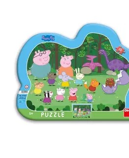 Hračky puzzle DINO - PEPPA PIG 25 kontura Puzzle
