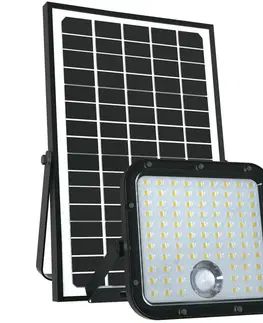 LED osvětlení  Venkovní solární reflektor se senzorem LED/30W/6,4V 4000K IP65 + DO 
