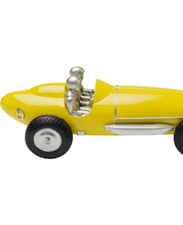 Dekorativní předměty KARE Design Dekorace Racing Car - žlutá, 26cm