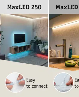 Chytré osvětlení PAULMANN MaxLED 500 LED Strip Smart Home Zigbee s krytím základní sada 1,5m IP44 9W 60LEDs/m měnitelná bílá 20VA