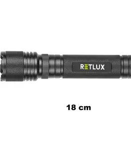 Svítilny Retlux RPL 112 Ruční LED svítilna na AAA baterie, dosvit 100 m, výdrž 96 h