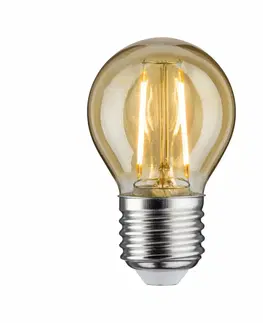 LED žárovky PAULMANN LED kapka 2,6 W E27 zlatá zlaté světlo 287.10
