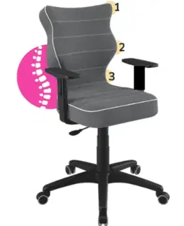 Kancelářské židle Entelo Kancelářská židle PETIT 6 | černá podnož Jasmine 33