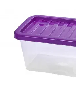 Úložné boxy HEIDRUN - Box OUASAR s poklopem, 7 l různé barvy