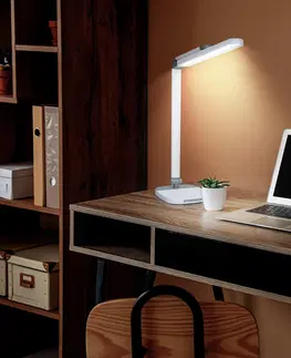 Stolní lampy do kanceláře Solight LED stmívatelná lampička s nočním světélkem, 10W, 700lm, změna chromatičnosti WO65