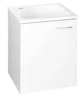 Koupelnový nábytek AQUALINE ZOJA umyvadlová skříňka 40x50x32cm, 1 dvířka, bílá 51048A