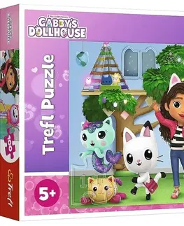 Hračky puzzle TREFL - Puzzle 100 - Gabbyin domeček pro panenky / Universal Gabby´s Dollhouse