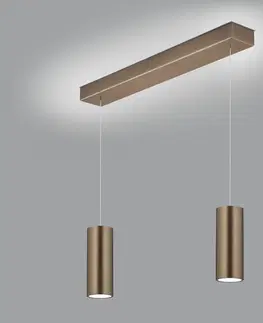 Závěsná světla Knapstein LED závěsné světlo Helli up/down 2 zdroj bronz