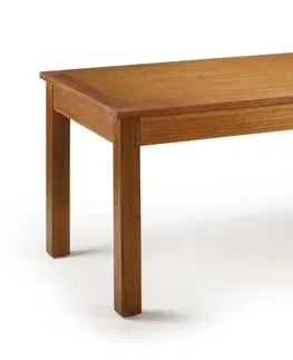 Designové a luxusní jídelní stoly Estila Dřevěný rozkládací jídelní stůl Star z masivu Mindi hnědé barvy 160-220cm