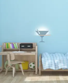 LED osvětlení Nástěnné světlo PICARDO LED Candellux Modrá