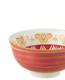 Mísy a misky Set 2ks barevná porcelánová miska Bowl Jam - Ø11*5 cm/ 220ml J-Line by Jolipa 34729