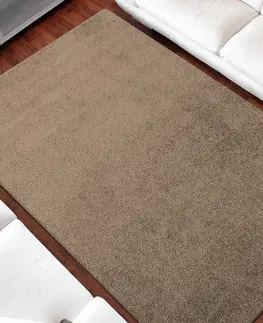 Chlupaté koberce Jednobarevný koberec béžové barvy Šířka: 120 cm | Délka: 170 cm