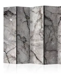 Paravány Paraván Grey Marble Dekorhome 135x172 cm (3-dílný)