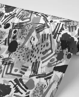 Samolepící tapety Samolepící tapeta černobílá pop art abstrakce