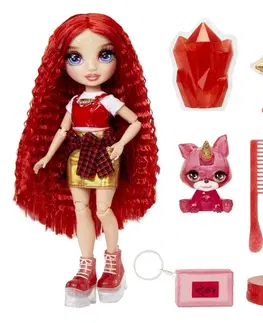 Hračky panenky MGA - Rainbow High Fashion panenka se zvířátkem - Ruby Anderson