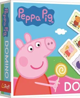 Hračky společenské hry TREFL - Hra - Domino mini - Peppa Pig