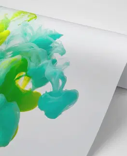 Abstraktní tapety Tapeta inkoust v zelených odstínech