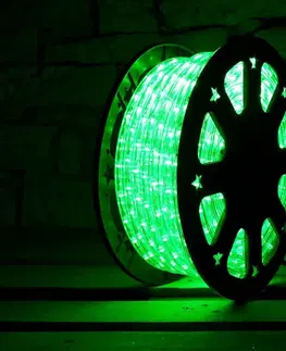 Světelné kabely DecoLED LED hadice - 50m, zelená