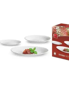 Sady nádobí Toro 18dílná sada jídelních talířů TITAN