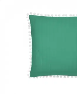 Povlaky na polštáře k přehozem Originální povlak na polštářek v zelené barvě 45x45 cm