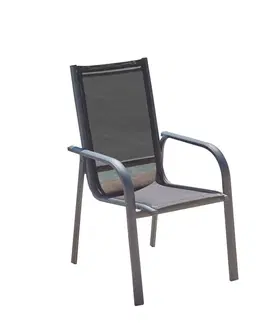 Zahradní židle a křesla Zahradní židle LENA antracit