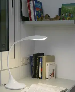 Stolní lampy do kanceláře FARO OTTO bílá stolní lampa na čtení