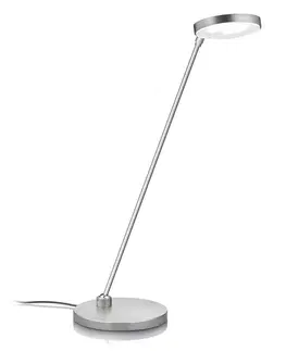 Stolní lampy Knapstein Stolní lampa LED Thea-T, matný nikl