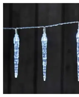 Vánoční řetězy a lamety EMOS LED vánoční girlanda Gail s časovačem 1,35 m studená bílá