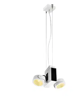 LED bodová svítidla SLV BIG WHITE TEC KALU CW LED vnitřní nástěnné a stropní nástavbové svítidlo, double, bílá / černá, 24°, 3000K 1001432
