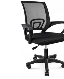 Kancelářské židle ArtJum Kancelářské křeslo JUPI | černá podnož / černá
