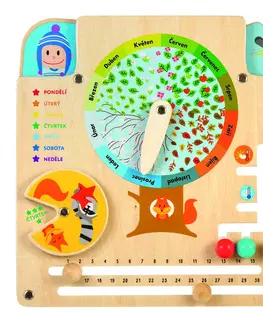 Hračky LUCY & LEO - 322 Kalendář přírody - dřevěná naučná hrací deska