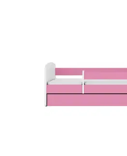 Dětské postýlky Kocot kids Dětská postel Babydreams kůň růžová, varianta 80x160, bez šuplíků, s matrací