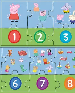 Hračky puzzle TREFL - Vzdělávací puzzle 20 - Čísla Peppa Pig