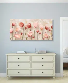 Obrazy květů Obraz starorůžové tulipány