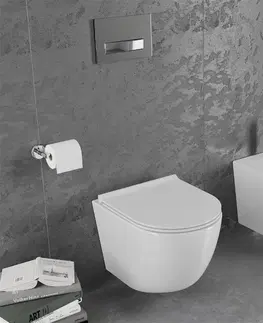 Záchody MEXEN/S Lena Závěsná WC mísa včetně sedátka s slow-slim, duroplast, bílá 30220500