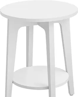 Stolky do obývacího pokoje SONGMICS Odkládací stolek Vasagle Rufo bílý