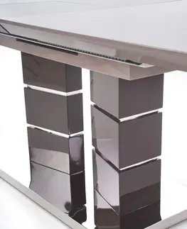Jídelní stoly HALMAR Rozkládací jídelní stůl Lord světle šedý/tmavě šedý