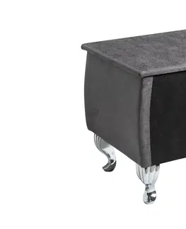Noční stolky LuxD Noční stolek Spectacular, 45 cm, šedý