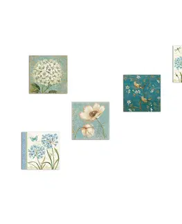 Obrazy Wallity Sada obrazů FLOWERS 15 x 15 cm 5 kusů