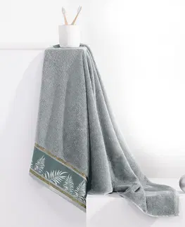Ručníky Bavlněný ručník AmeliaHome Pavos šedý, velikost 70x140