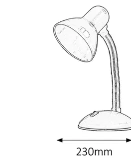 Stolní lampy do kanceláře Rabalux stolní lampa Dylan E27 1x MAX 40W růžová 4172
