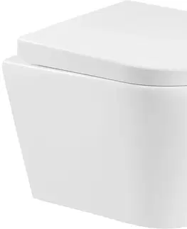 Kompletní WC sady Závěsná WC mísa MEXEN RICO + WC sedátko se zpomalovacím mechanismem