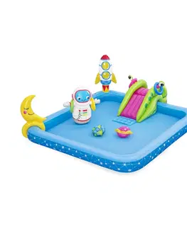 Vodní hračky Bestway Nafukovací vodní hrací  centrum Little Astronaut, 228 x 206 x 84 cm