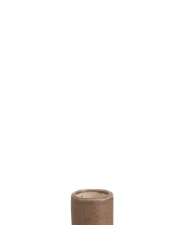 Dekorativní vázy Hnědo krémová váza - 7*7*12 cm J-Line by Jolipa 82548