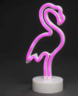 Vnitřní dekorativní svítidla Konstsmide Season LED dekorativní světlo Flamingo, na baterie