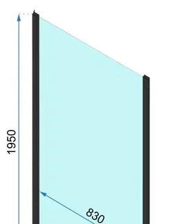 Sprchové kouty REA Sprchový kout Rapid Fold II, velikost 80x100