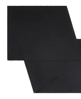Ubrusy Běhoun na stůl Maren, 40/150cm, Černá