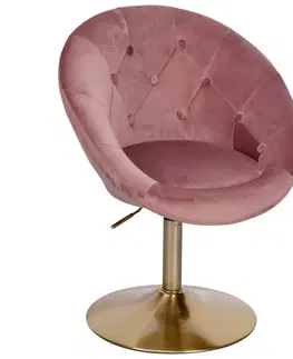 Židle do jídelny Otočná Židle Růžová